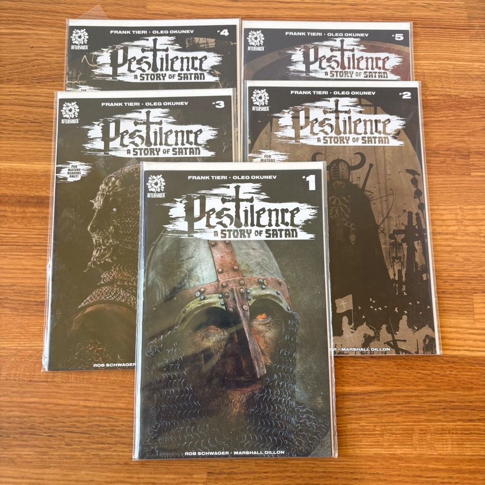 Complete AfterShock Pestilence A Story of Satan Issues 1-5 Horror Comic Lot of 5